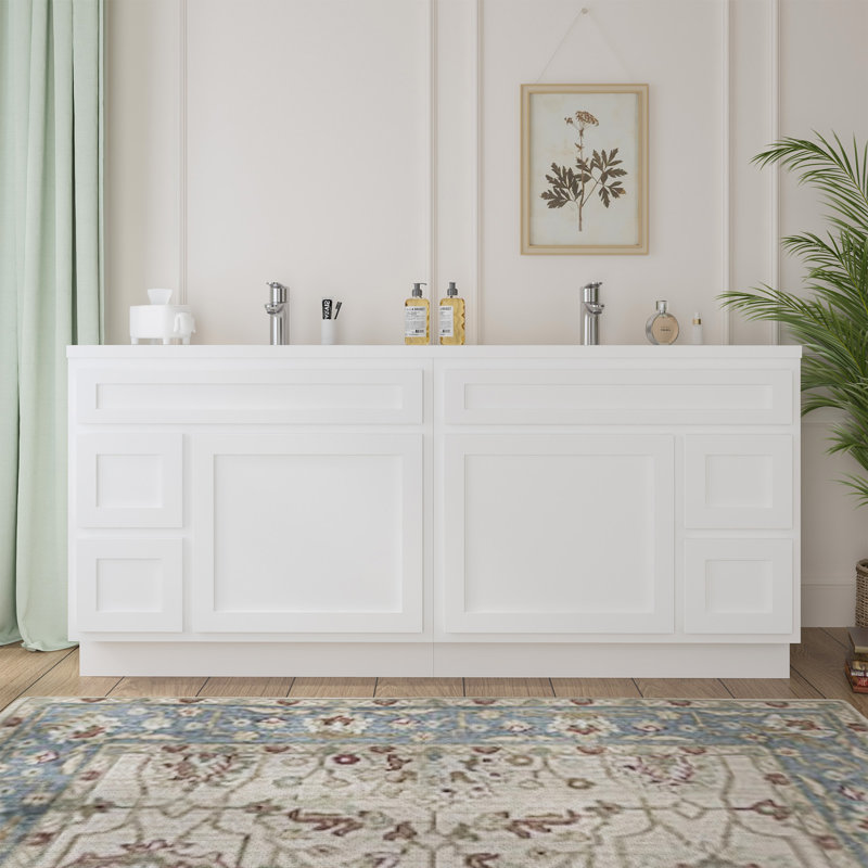 Home Beyond 72'' Double Bathroom Vanity Base Only & Reviews | Wayfair